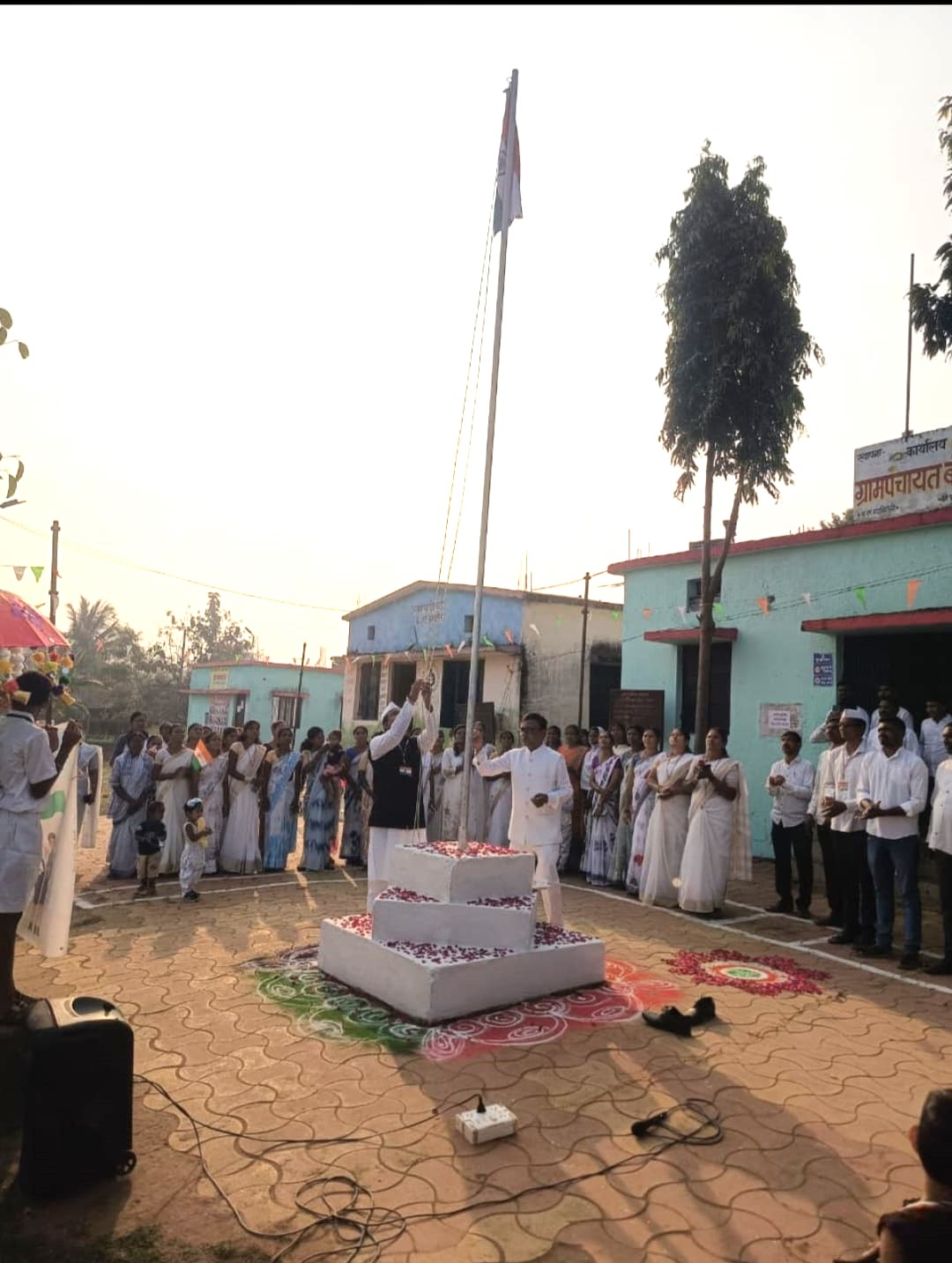 ग्रामपंचायत कार्यालय  बोदली येथे प्रजासत्ताक दिन साजरा करण्यात आला..
